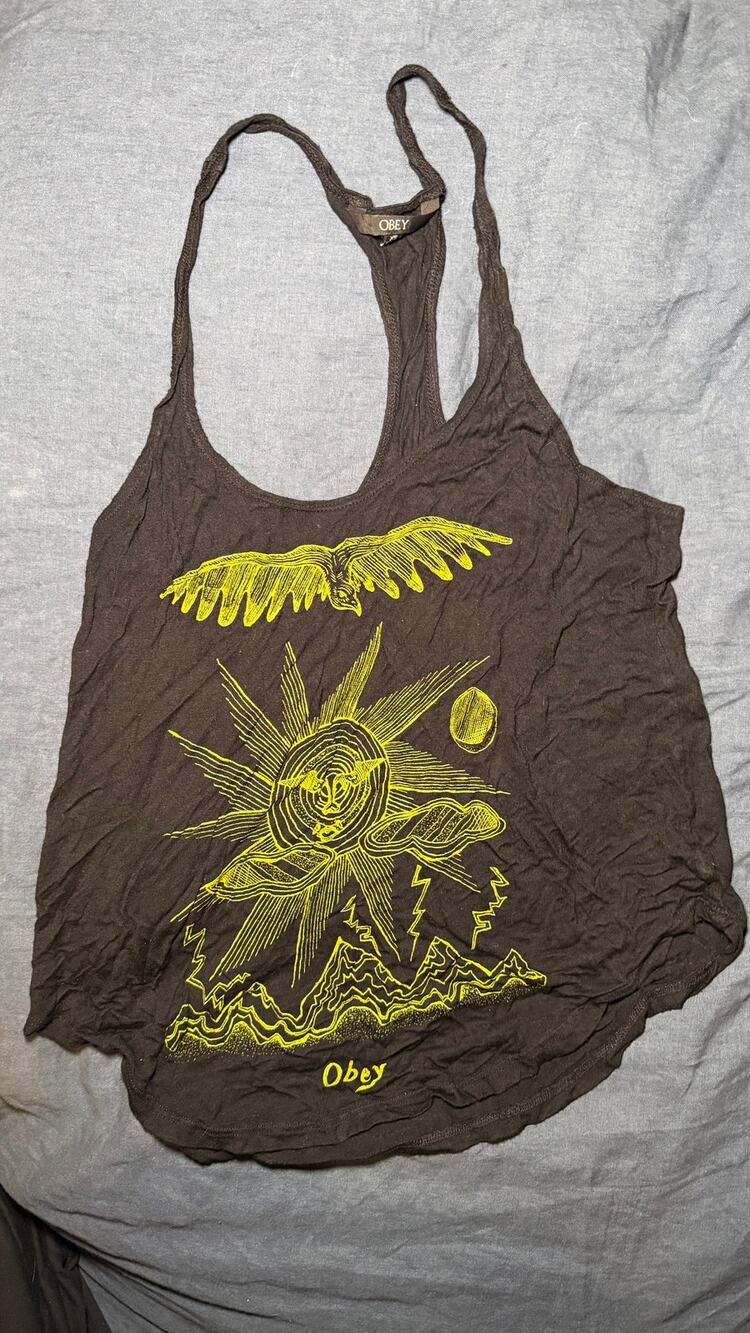 Obey Racerback Tank Top Size XS